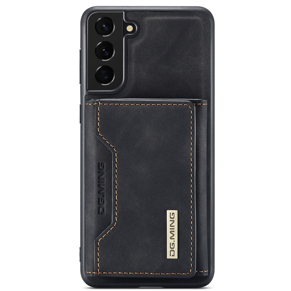 DG.MING M2 Series Wireless Charging Shockproof Phone Protective Cover Detachable 2-in-1 Wallet Phone Case for Samsung Galaxy S22+ 5G