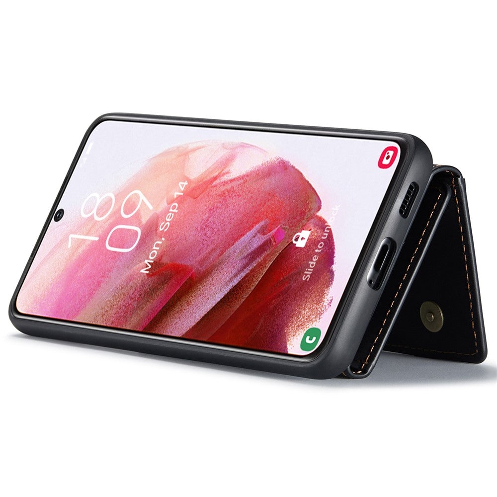 DG.MING M2 Series Wireless Charging Shockproof Phone Protective Cover Detachable 2-in-1 Wallet Phone Case for Samsung Galaxy S22+ 5G