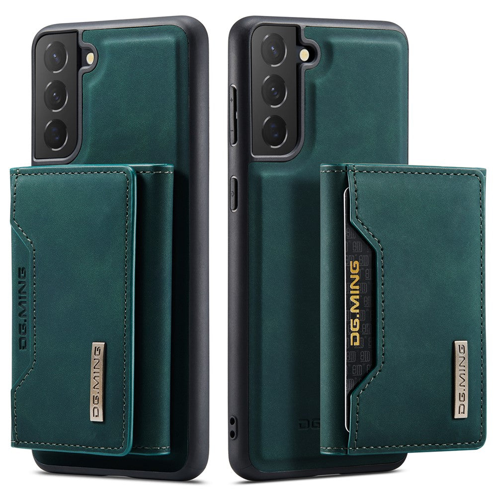 DG.MING M2 Series Wireless Charging Shockproof Phone Protective Cover Detachable 2-in-1 Wallet Phone Case for Samsung Galaxy S22+ 5G