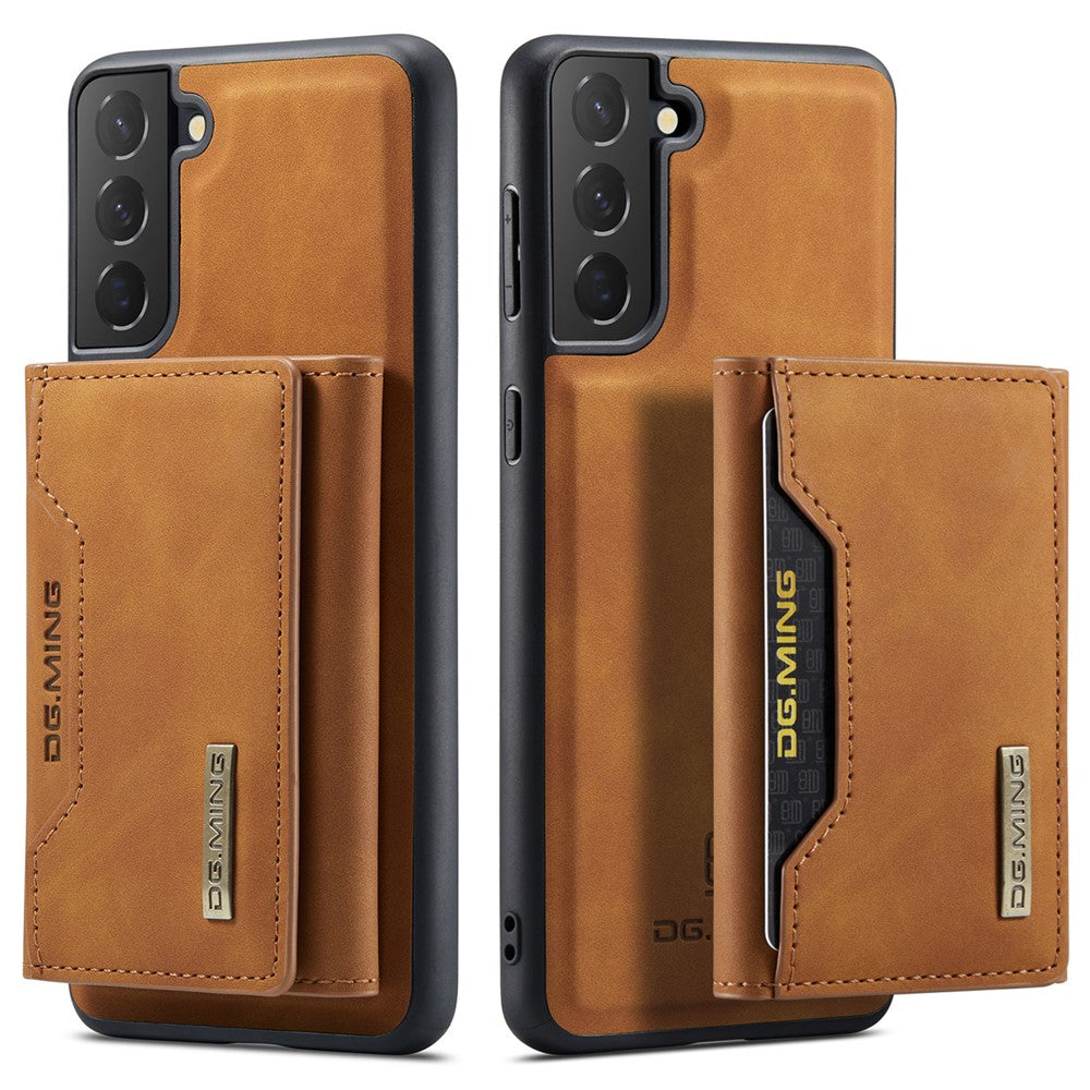 DG.MING M2 Series Wireless Charging Shockproof Phone Protective Cover Detachable 2-in-1 Wallet Phone Case for Samsung Galaxy S22+ 5G