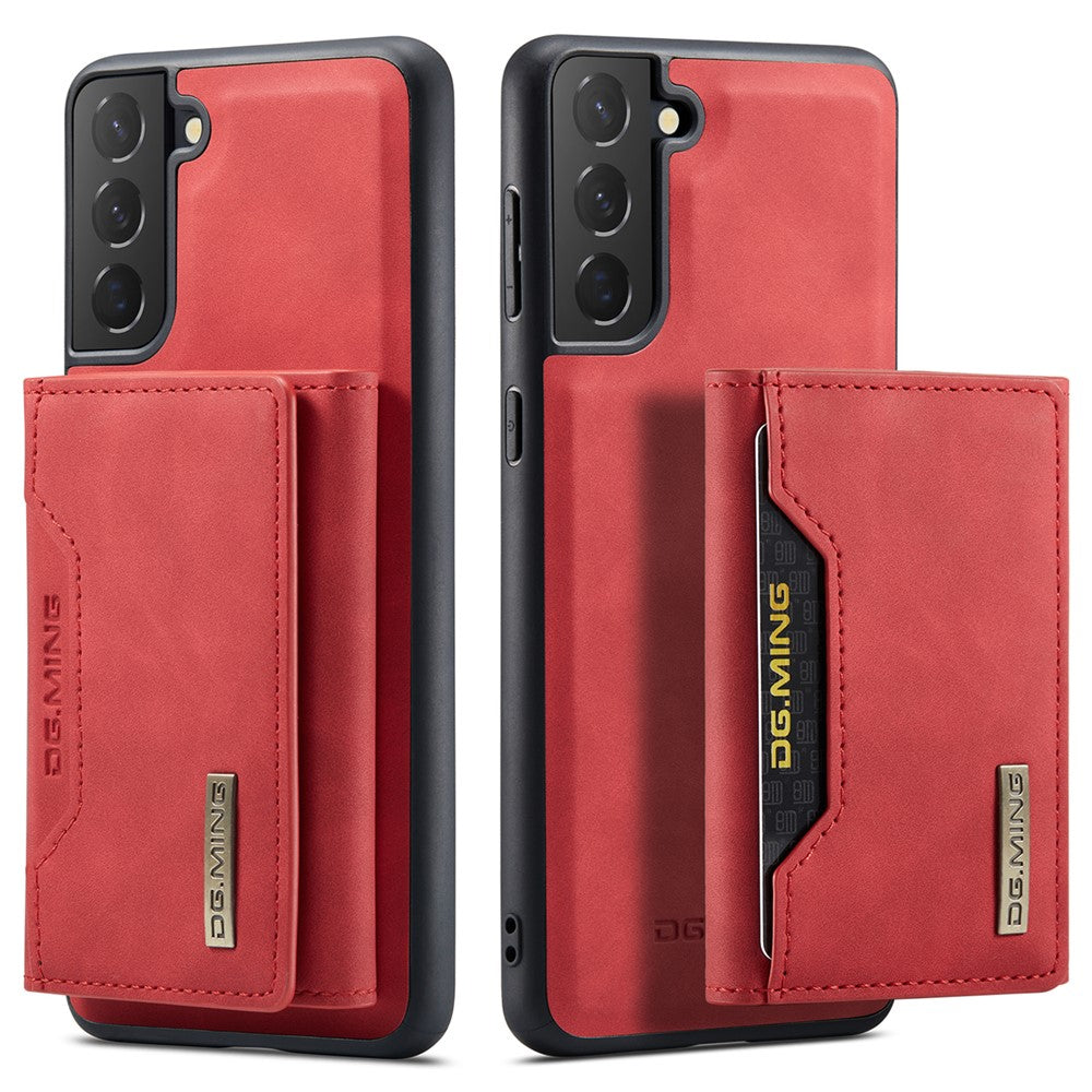 DG.MING M2 Series Wireless Charging Shockproof Phone Protective Cover Detachable 2-in-1 Wallet Phone Case for Samsung Galaxy S22+ 5G
