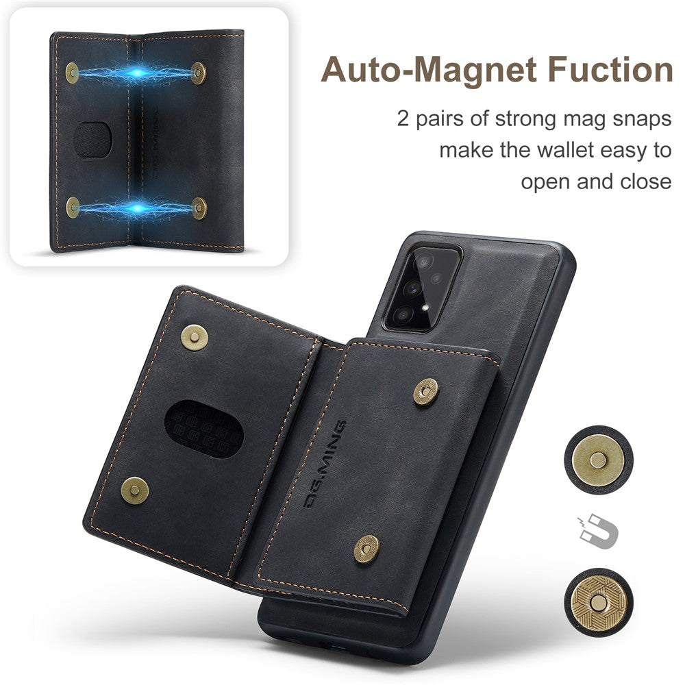 DG.MING M2 Series Detachable 2-in-1 Wallet Phone Case Shockproof Phone Protective Cover for Samsung Galaxy A53 5G