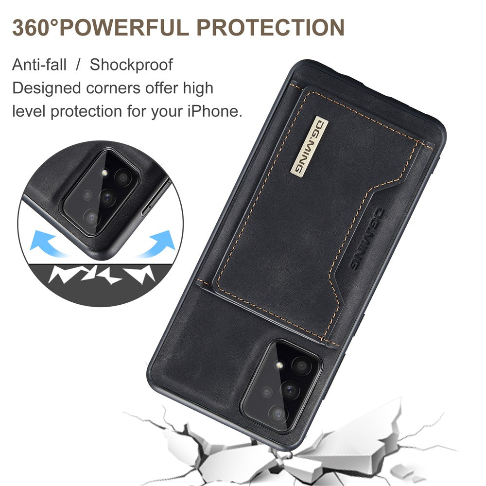 DG.MING M2 Series Detachable 2-in-1 Wallet Phone Case Shockproof Phone Protective Cover for Samsung Galaxy A53 5G