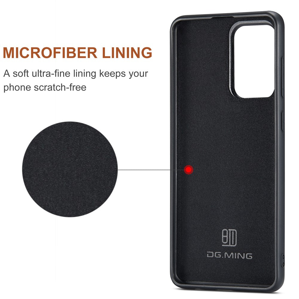 DG.MING M2 Series Detachable 2 in 1 Shockproof Wallet Phone Case Wireless Charging Phone Protective Cover for Samsung Galaxy A33 5G
