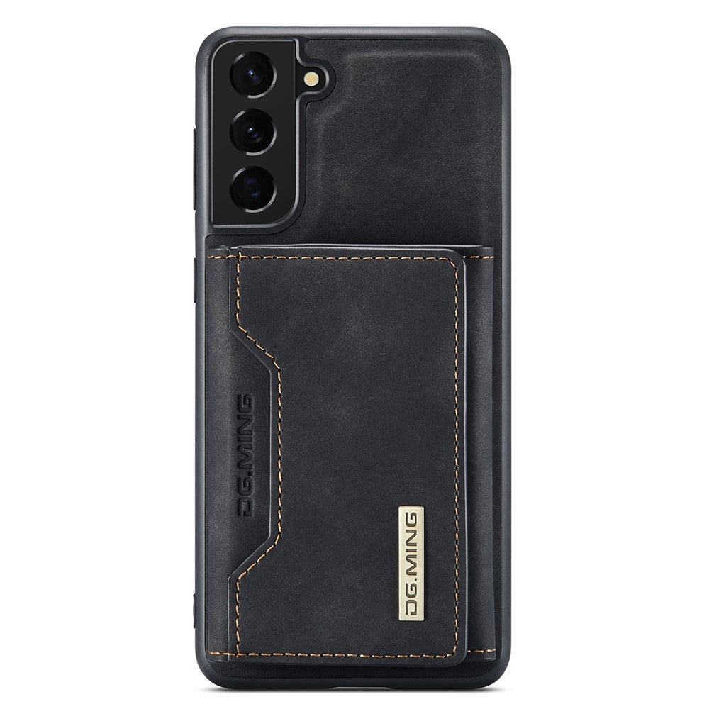 DG.MING M2 Series for Samsung Galaxy S22 5G Magnetic 2-in-1 Wallet Shockproof Phone Case Support Wireless Charging Shell