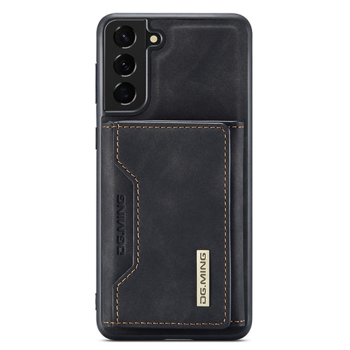 DG.MING M2 Series for Samsung Galaxy S22 5G Magnetic 2-in-1 Wallet Shockproof Phone Case Support Wireless Charging Shell