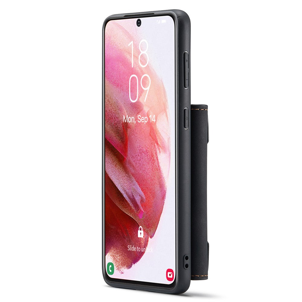 DG.MING M2 Series for Samsung Galaxy S22 5G Magnetic 2-in-1 Wallet Shockproof Phone Case Support Wireless Charging Shell