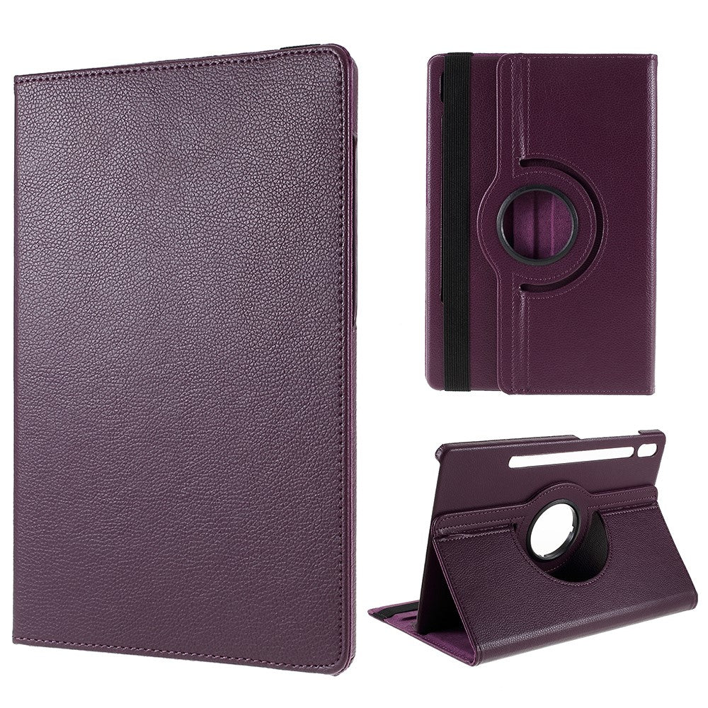 360 Degree Rotary Stand Tablet Case for Samsung Galaxy Tab S10+ / S9+  / S8+ / S7+ / S7 FE PU Leather + PC Cover Shell
