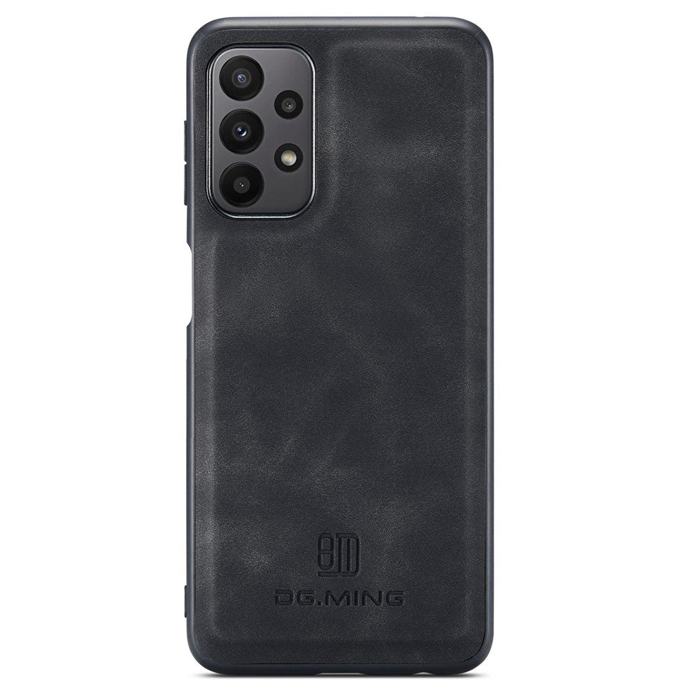 DG.MING M2 Series for Samsung Galaxy A23 5G (Global Version) / 4G Anti-scratch Anti-drop Wallet Style Magnetic 2-in-1 Phone Case Support Wireless Charging Shell