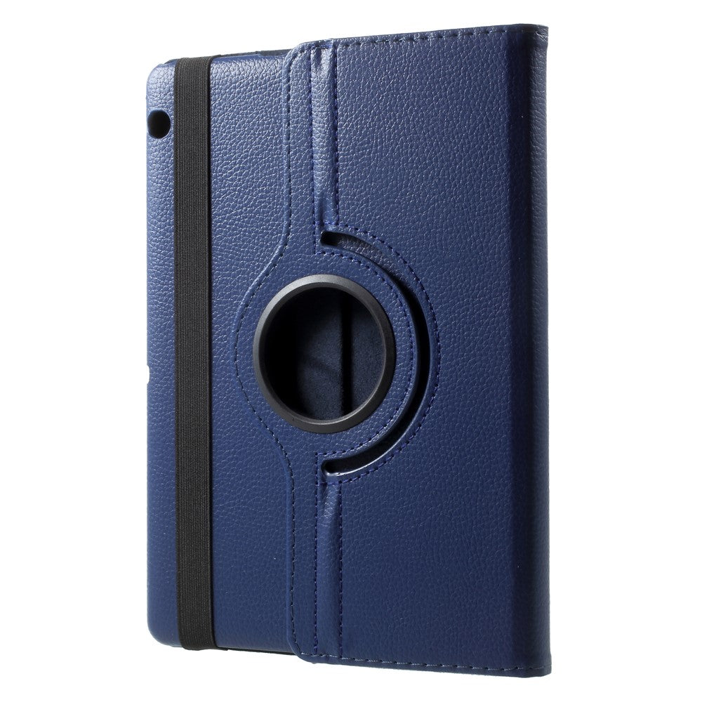 Litchi Grain Leather Protective Case with 360 Degrees Rotary Stand Hollow Design for Huawei MediaPad T3 10