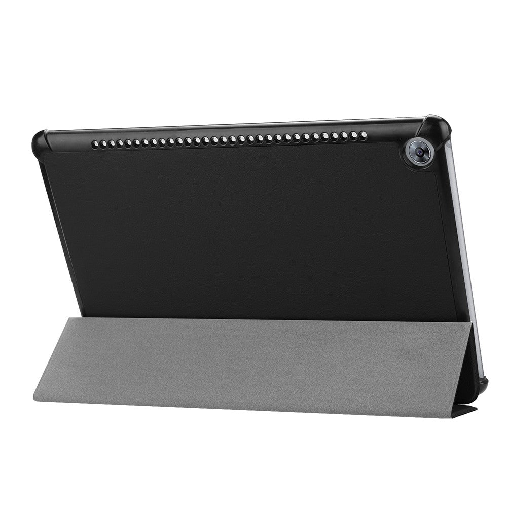Stable Tri-fold Stand Leather Cover Shell with Stand for Huawei MediaPad M5 10 / M5 10 (Pro)