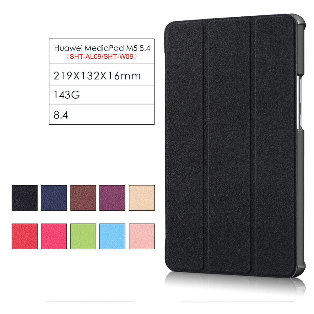 Tri-fold Stand Leather Tablet Smart Case for Huawei MediaPad M5 8