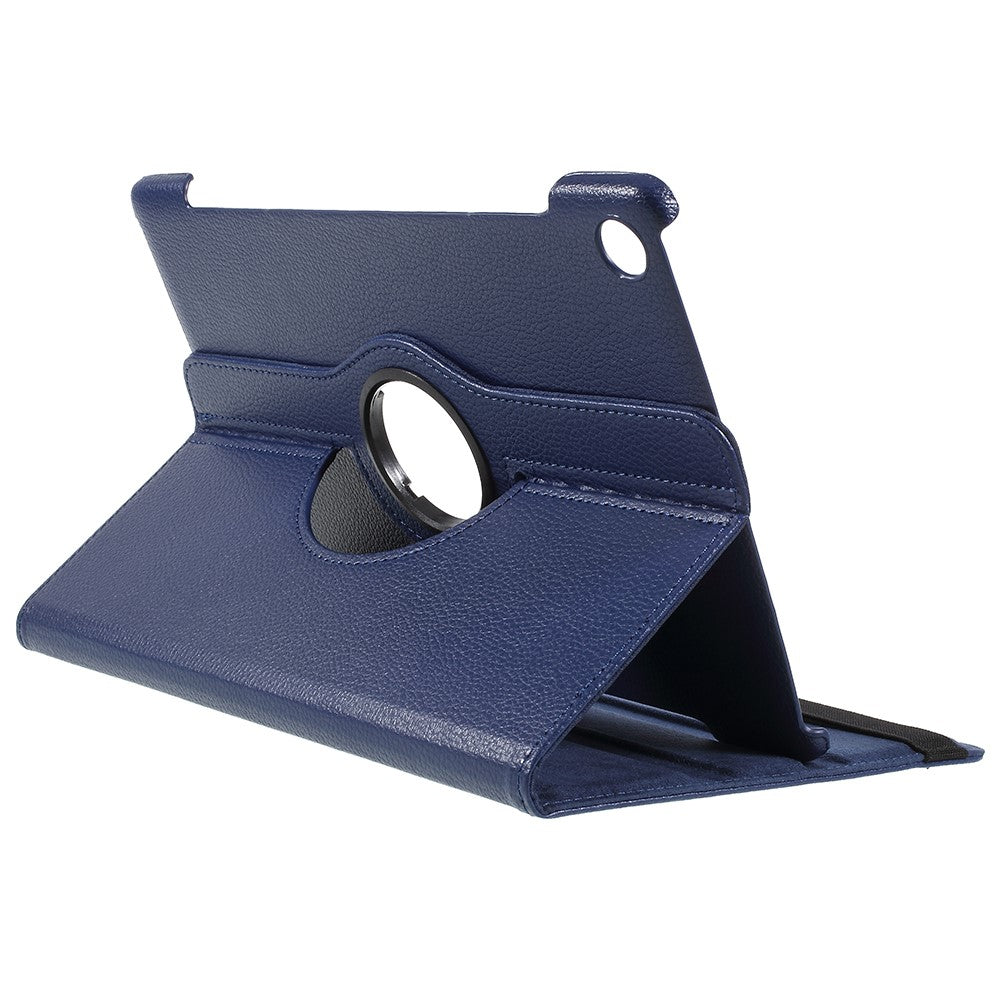 Litchi Texture Leather Case with Rotating Stand for Huawei Mediapad M5 10 / M5 10 (Pro)