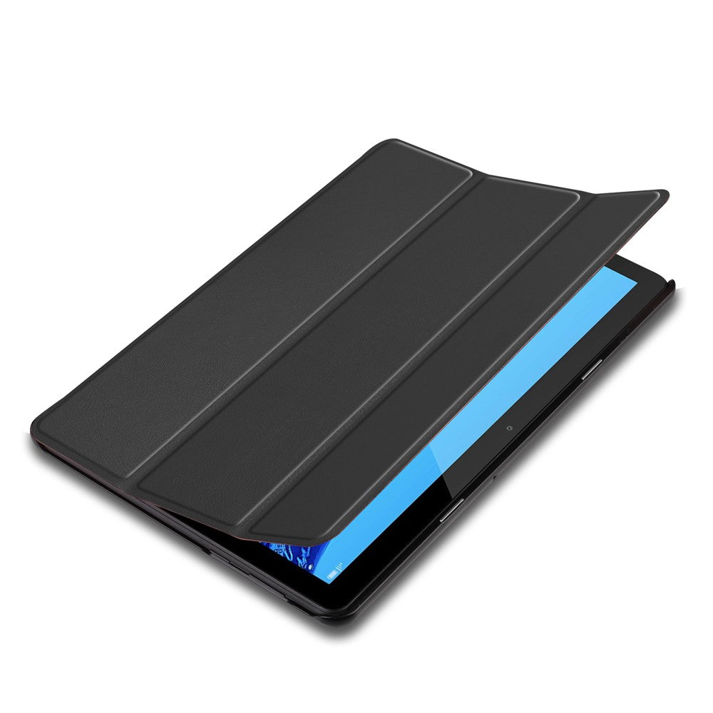 For Huawei Mediapad T5 Cover Trifold Stand PU Leather Tablet Case