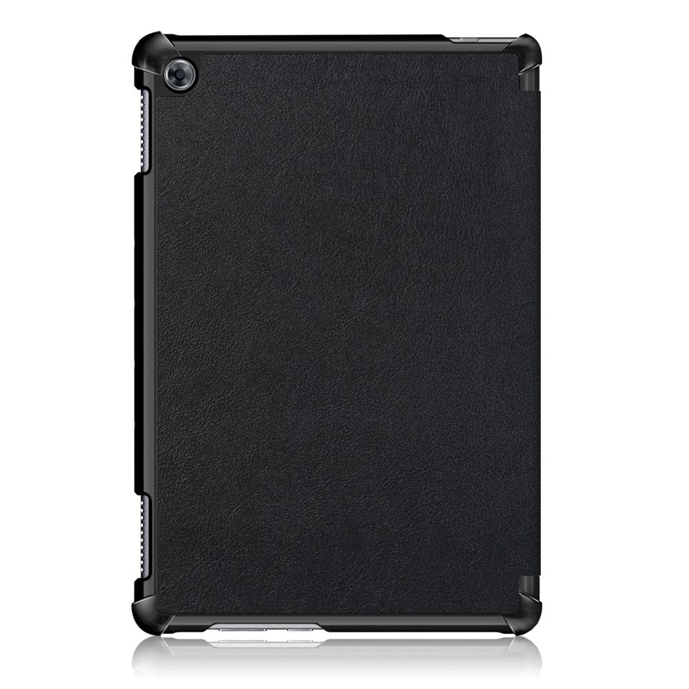 For Huawei Mediapad M5 Lite 10.1 Tri-fold Stand Auto-wake / sleep Smart Leather Case