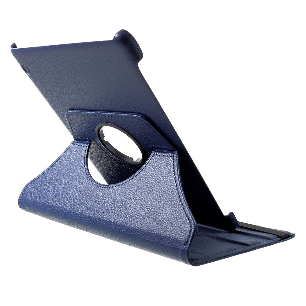 Litchi Skin Leather Shell Cover Case with 360-Degree Rotating Stand for Huawei Mediapad T5 10