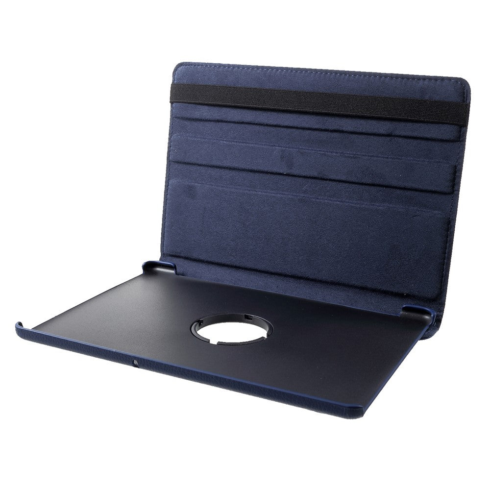 Litchi Skin Leather Shell Cover Case with 360-Degree Rotating Stand for Huawei Mediapad T5 10