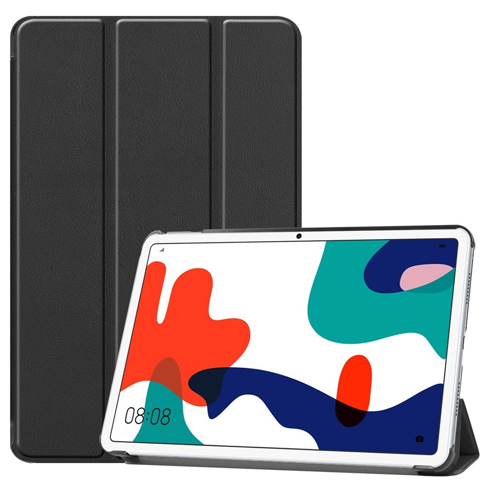 Tri-fold Leather Cover with Stand for Huawei MatePad 10.4-inch