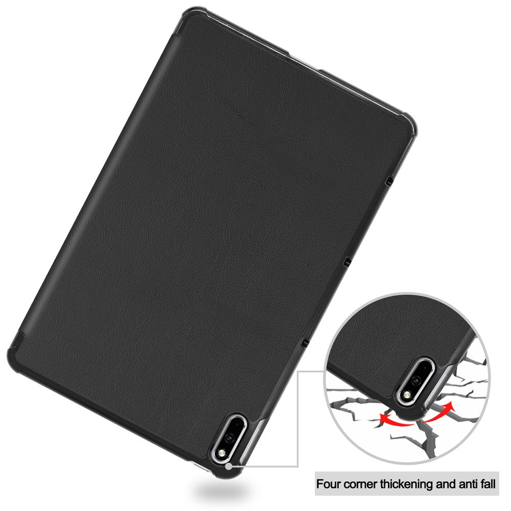 Tri-fold Leather Cover with Stand for Huawei MatePad 10.4-inch