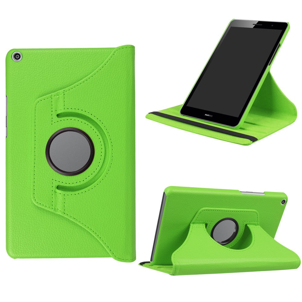 Litchi Skin Leather Tablet Case with 360 Degree Rotary Stand for Huawei Mediapad T3 8.0
