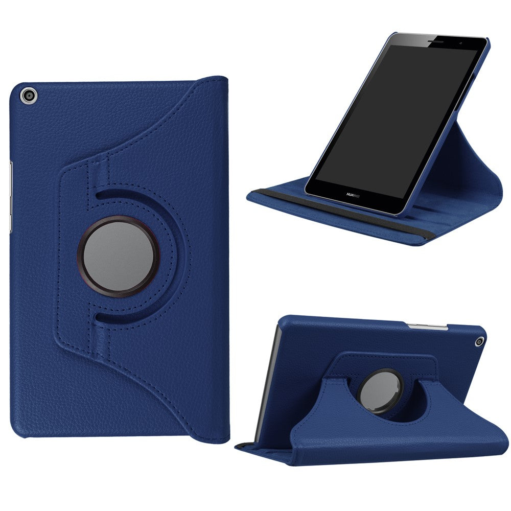 Litchi Skin Leather Tablet Case with 360 Degree Rotary Stand for Huawei Mediapad T3 8.0