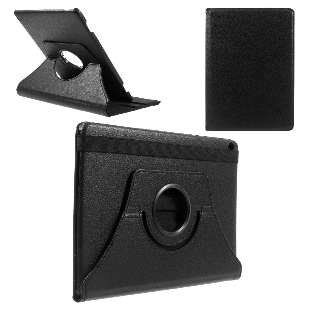 Rotary Stand Leather Tablet Cover with Lychee Texture for Huawei MediaPad M3 Lite 10 (10.1 Inch)