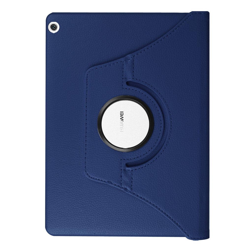 For Huawei Mediapad M3 Lite 10 Litchi Smart PU Leather Rotary Stand Protective Cover with Elastic Band