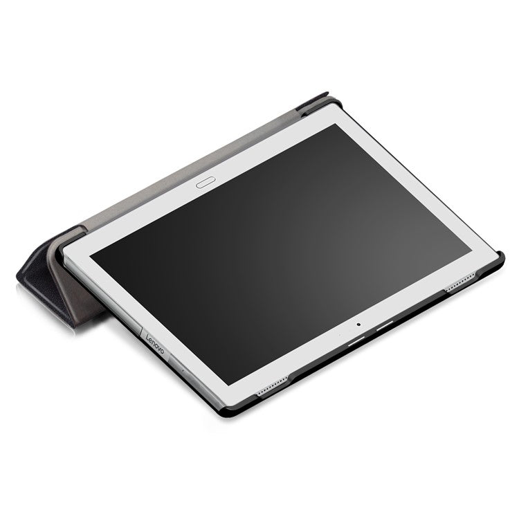 For Lenovo Tab 4 10 Plus (TB-X704F/N) Tri-fold Leather Stand Shell Accessory