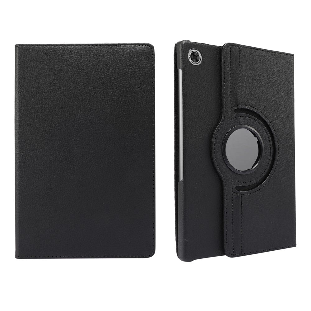 360° Swiveling Stand Design Litchi Texture Leather Case for Lenovo Tab M10 Plus