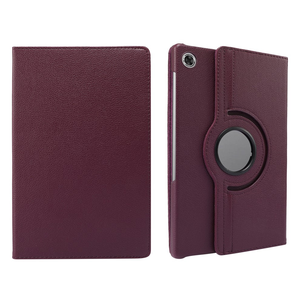 360° Swiveling Stand Design Litchi Texture Leather Case for Lenovo Tab M10 Plus