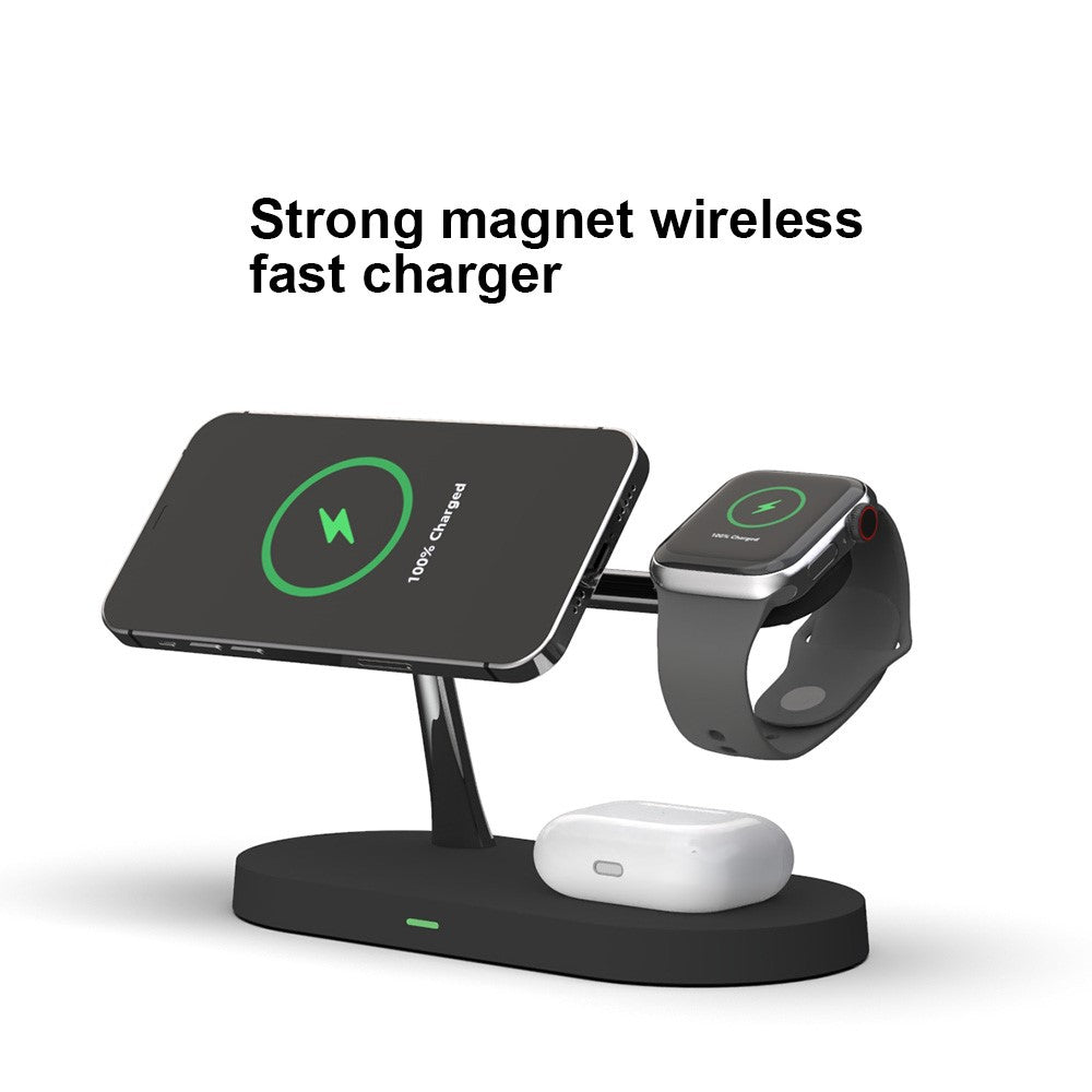 T268 5 in 1 Magnetic Wireless Charger for iPhone / Apple Watch / AirPods Charging Station