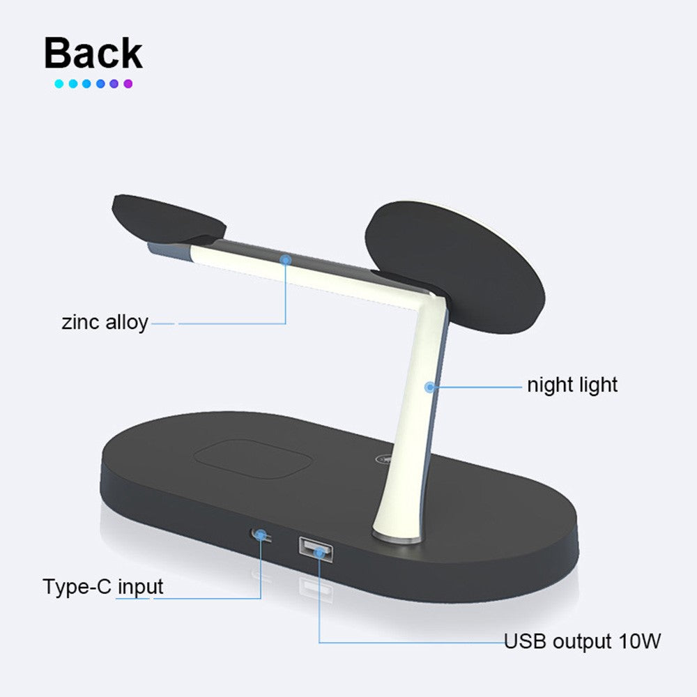 T268 5 in 1 Magnetic Wireless Charger for iPhone / Apple Watch / AirPods Charging Station