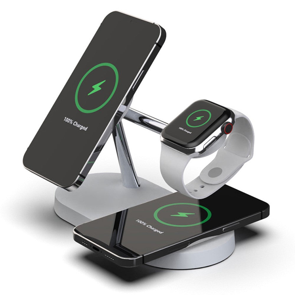 T268 5 in 1 Magnetic Wireless Charger for iPhone / Apple Watch / AirPods Charging Station