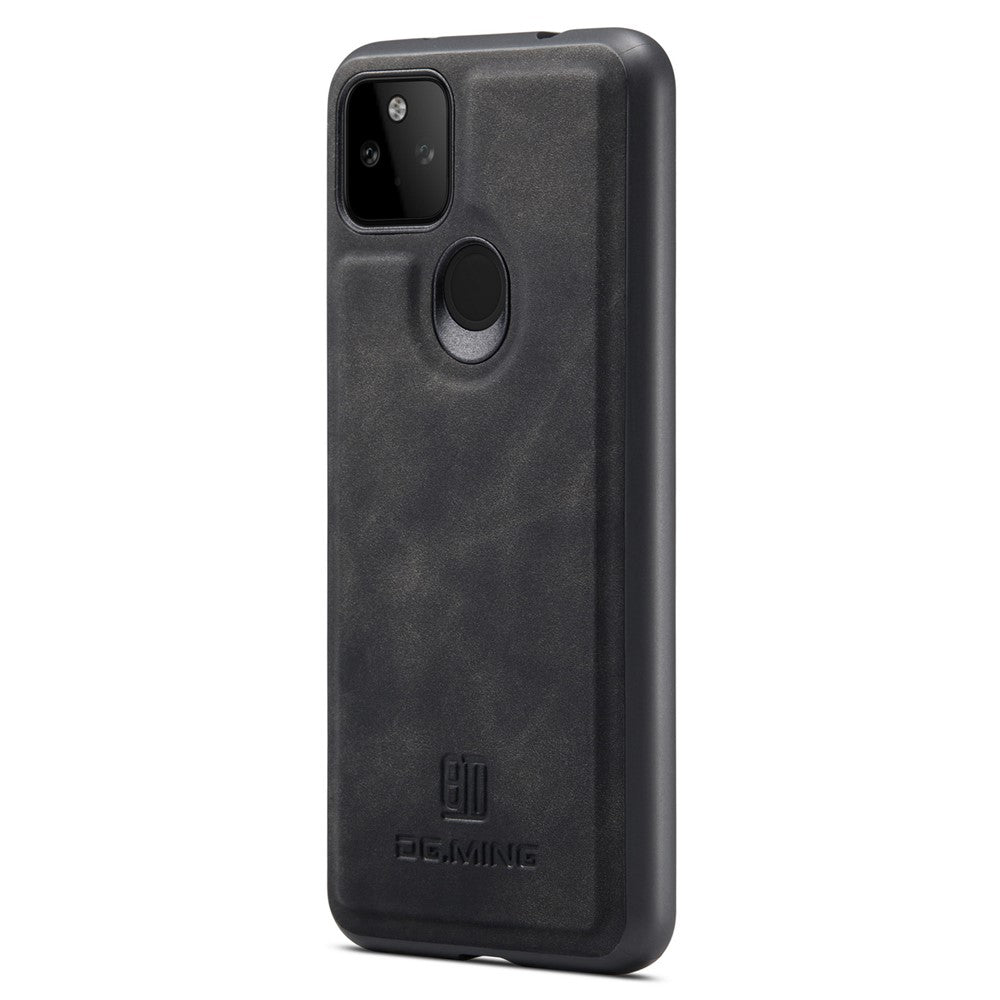 DG.MING M2 Series Front Card Slot Design Anti-Drop Magnetic Wallet Design Hybrid Case with Kickstand for Google Pixel 5a 5G