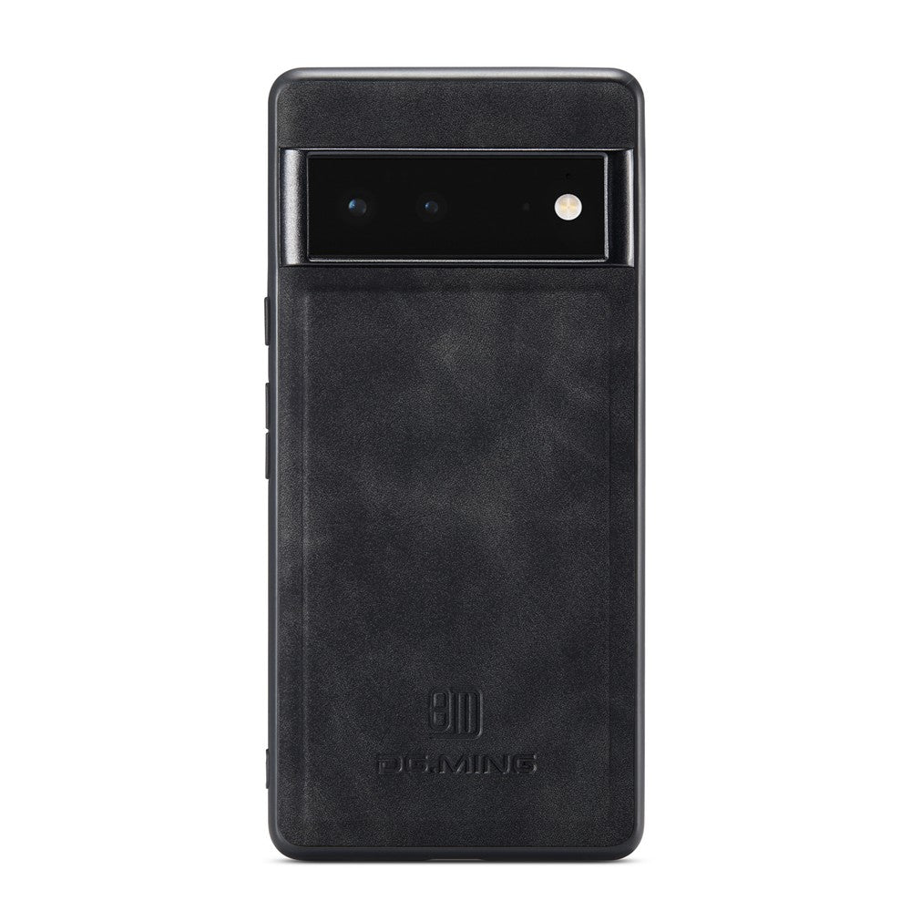 DG.MING M2 Series Shockproof Anti-scratch Magnetic Wallet Design Hybrid Case with Kickstand for Google Pixel 6 Pro