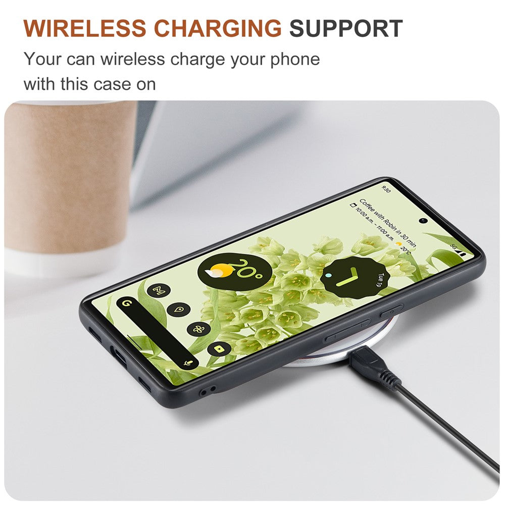 DG.MING M2 Series Multi Card Slots Anti-fall Magnetic Wallet Design Hybrid Case with Kickstand for Google Pixel 6