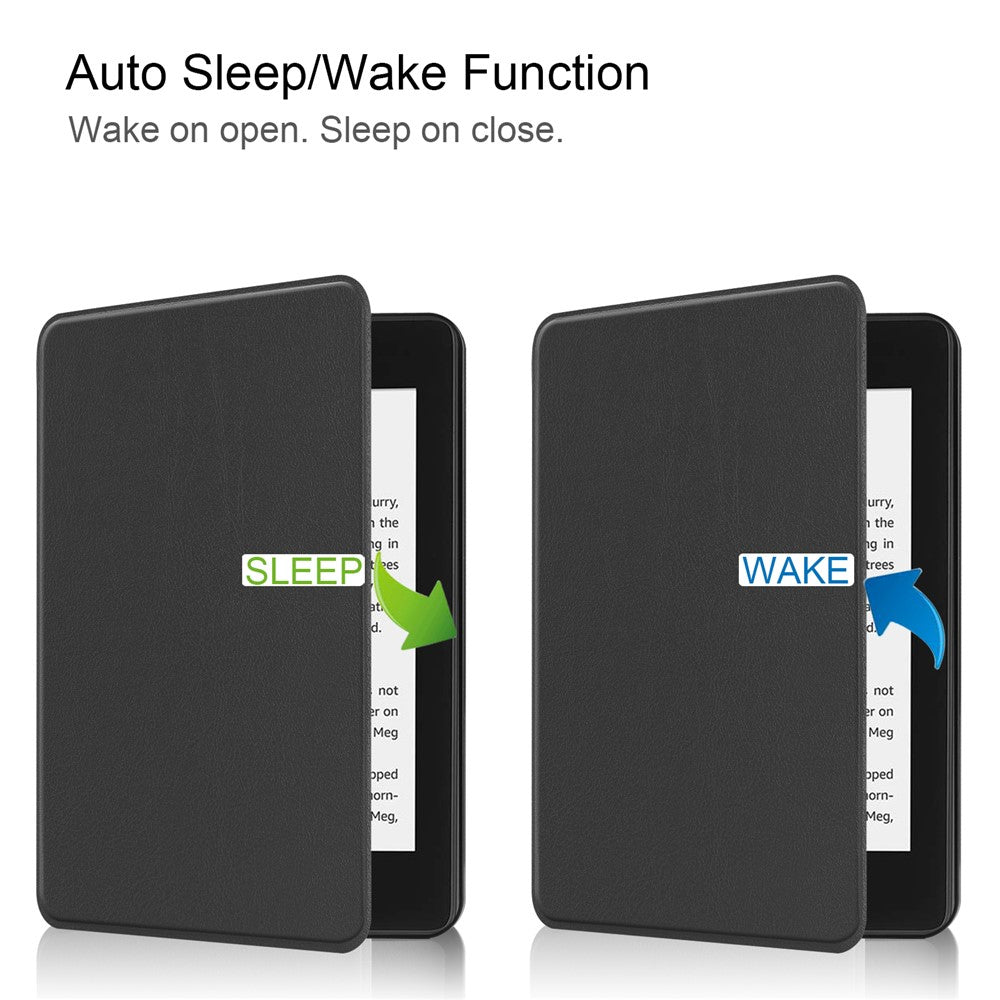 Auto-wake/sleep PU Leather Protective Case for Amazon Kindle Paperwhite 4 (2018)