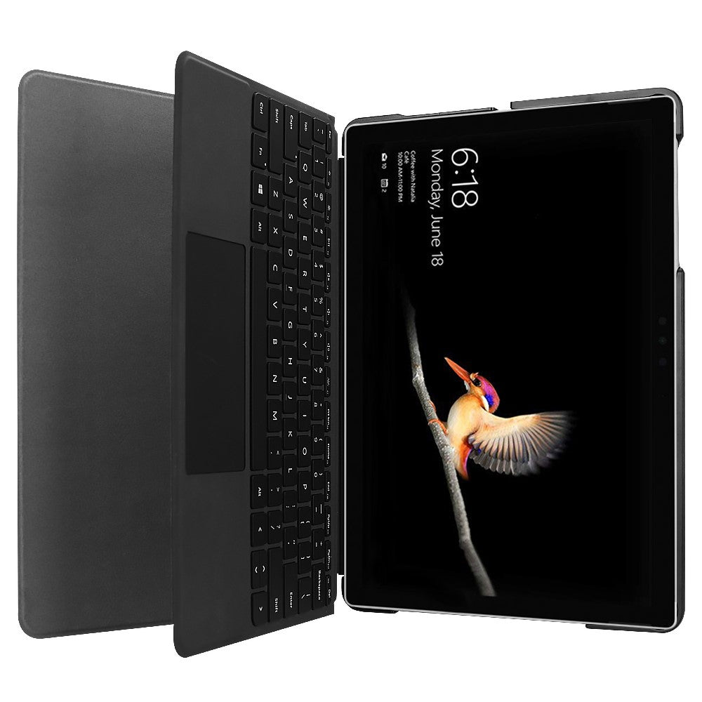 For Microsoft Surface Go / Go 2 / Go 3 / Go 4 Tri-fold Stand PU Leather + PC Tablet Case Cover with Pen Slot