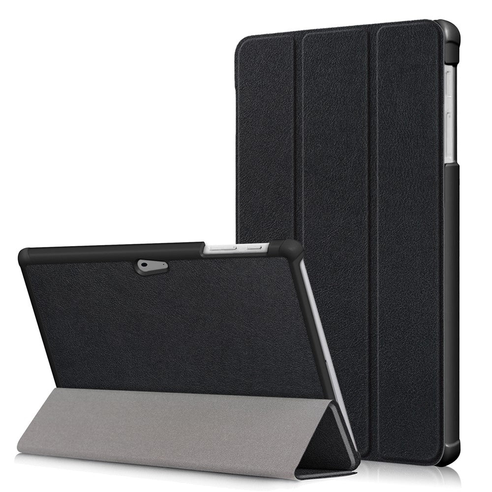 Protective PU Leather Flip Case with Tri-fold Stand for Microsoft Surface Go
