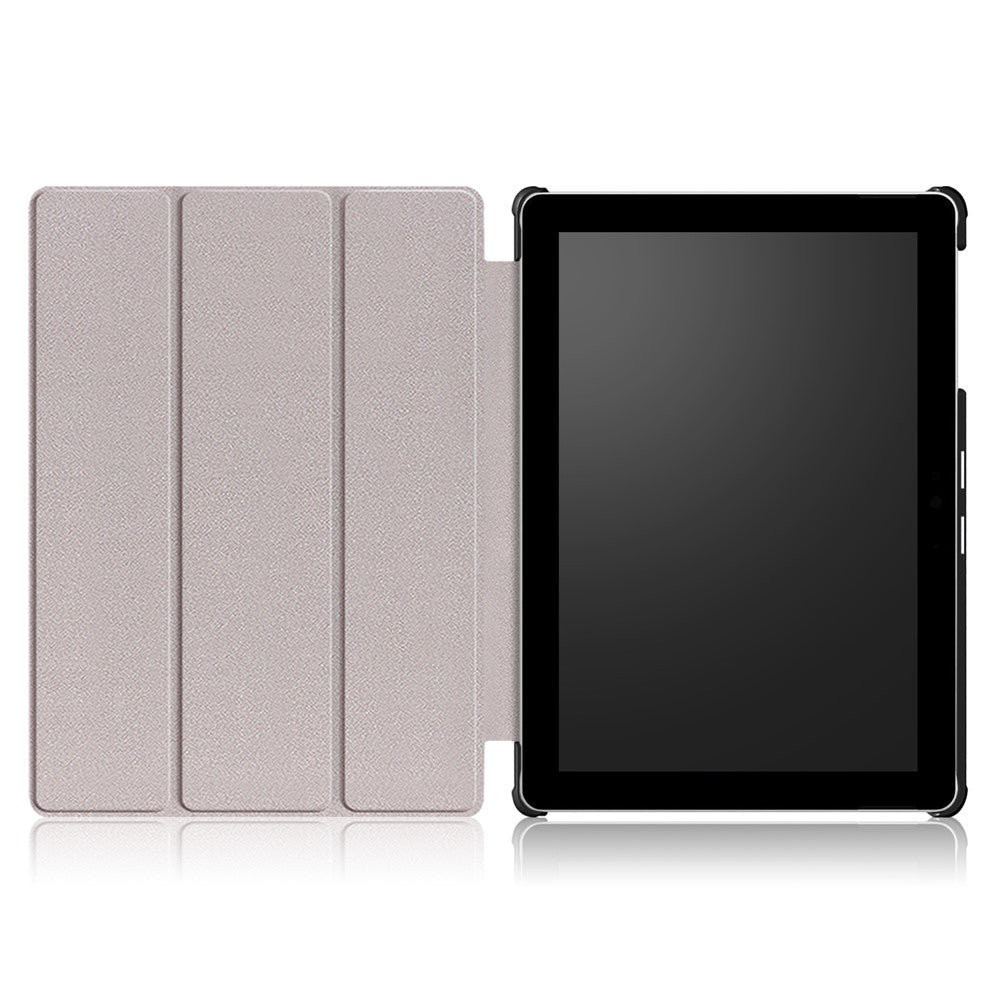 Protective PU Leather Flip Case with Tri-fold Stand for Microsoft Surface Go
