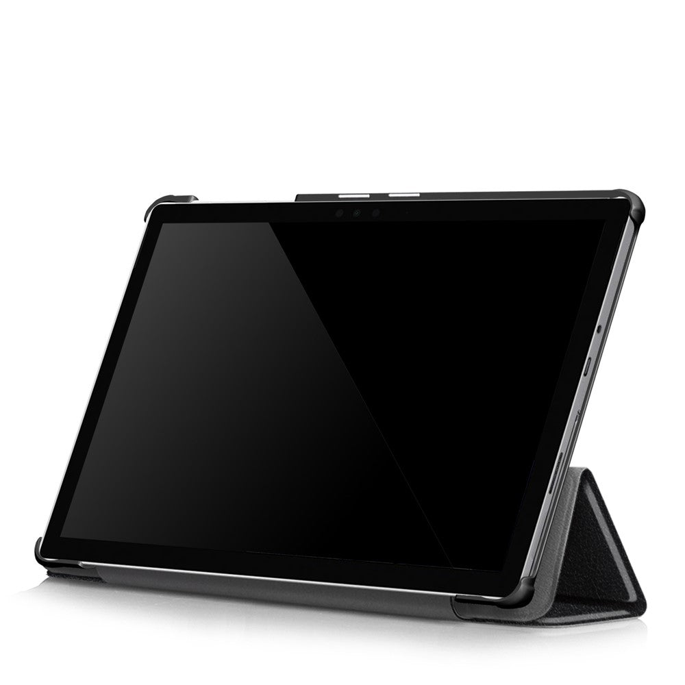 Protective PU Leather Flip Case with Tri-fold Stand for Microsoft Surface Go