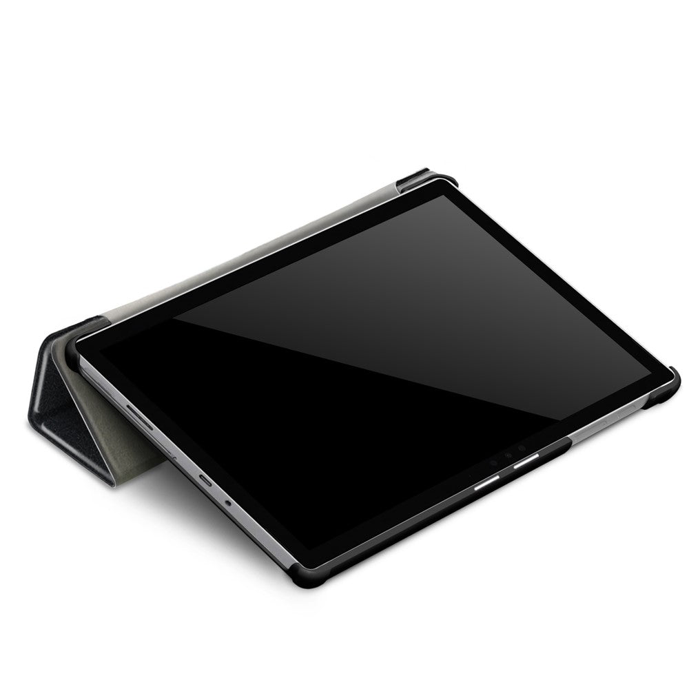 Protective PU Leather Flip Case with Tri-fold Stand for Microsoft Surface Go