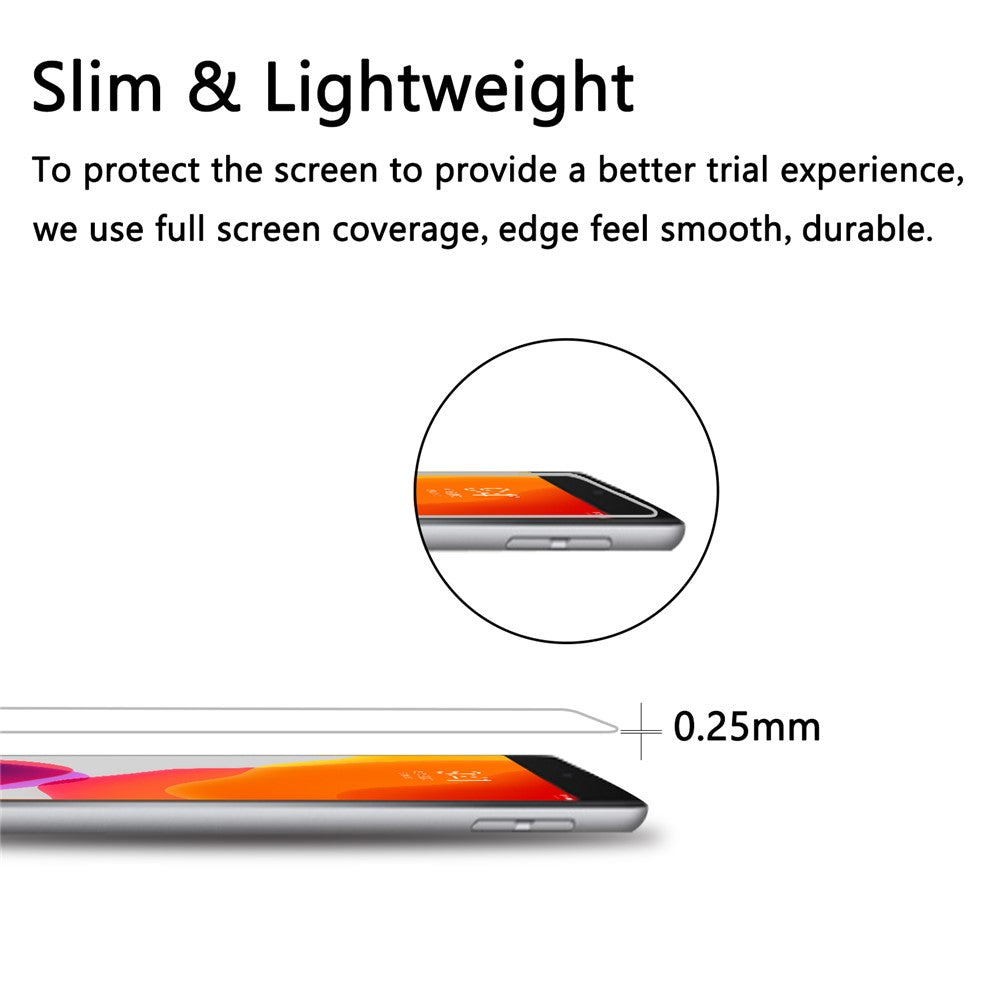 Screen Protector for iPad 10.2 (2021) / (2020) / (2019) Anti-Scratch Dust-Proof 2.5D Arc Edge Tempered Glass Film