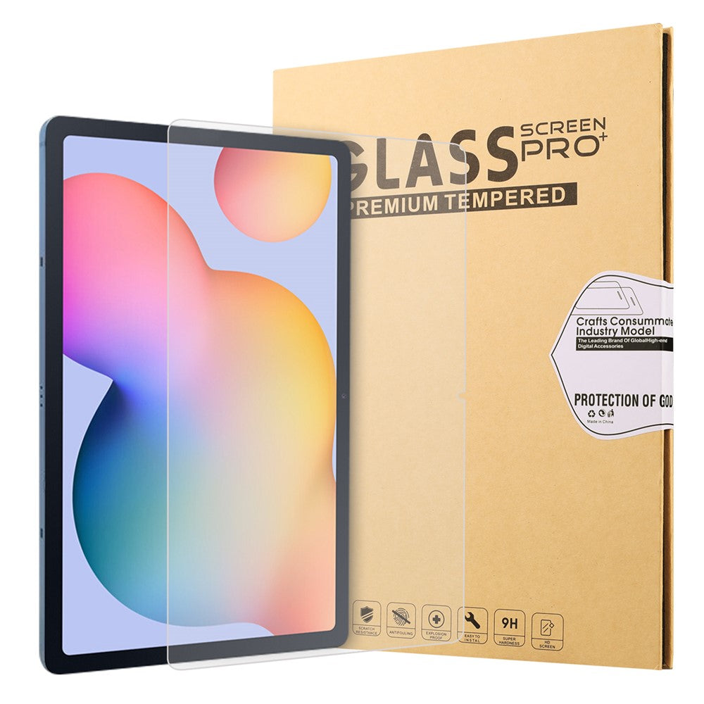 2.5D Arc Edge 9H Full Screen Coverage Tempered Glass Film for Samsung Galaxy Tab S11 / S10 Lite / S10 FE / S9 FE / S9 / S8 / S7