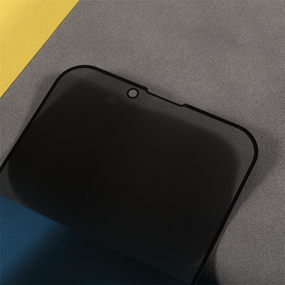 Anti-spy Full Screen Coverage Silk Printing Scratch Resistant Tempered Glass Screen Guard Film (Side Glue) for iPhone 13 Pro Max / 14 Plus