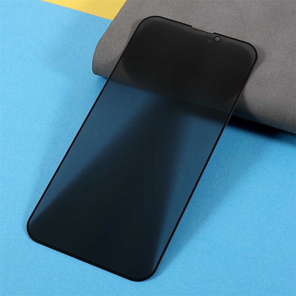 Anti-spy Full Screen Coverage Silk Printing Scratch Resistant Tempered Glass Screen Guard Film (Side Glue) for iPhone 13 Pro Max / 14 Plus