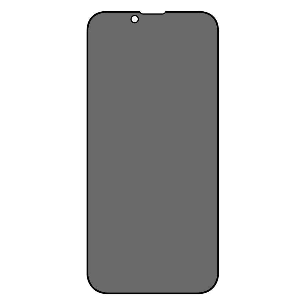 For iPhone 14 6.1 inch Wear-resistant Full Screen Coverage Anti-spy Silk Printing Tempered Glass Screen Guard Film (Side Glue)