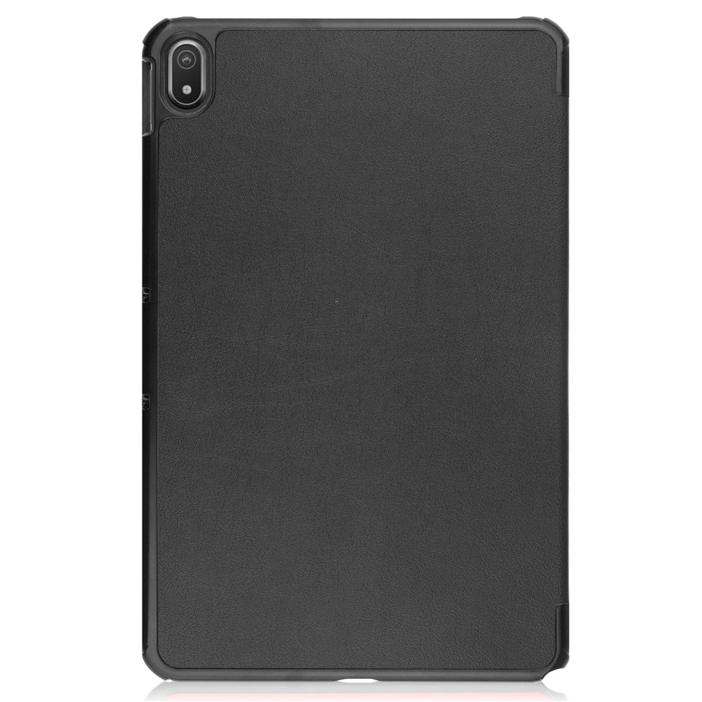 Protective Case for Nokia T20 Trifold Stand PU Leather + PC Tablet Cover Shell with Auto Wake / Sleep