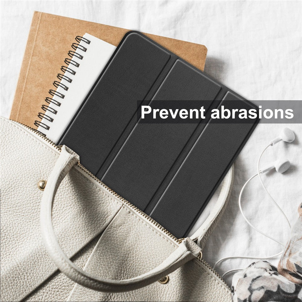 For TCL TAB 10s 9080G (2021) Drop-proof Trifold Stand PU Leather + PC Tablet Cover Case with Auto Wake/Sleep