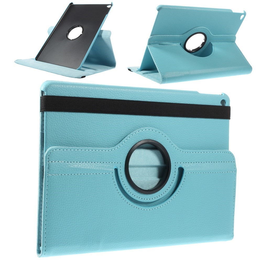 Litchi Grain Leather Case 360 Degree Rotary Stand Multi-Color Elastic Strap Closure for iPad Air 2